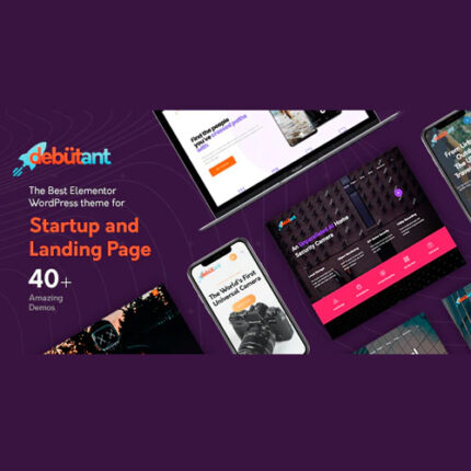 Debutant Elementor Landing Page WP theme