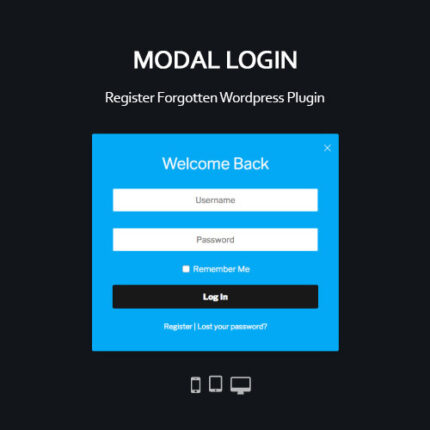 Modal Login Register Forgotten WordPress Plugin