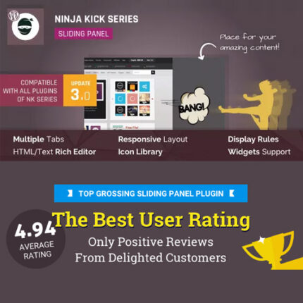 Ninja Kick Sliding Panel for WordPress