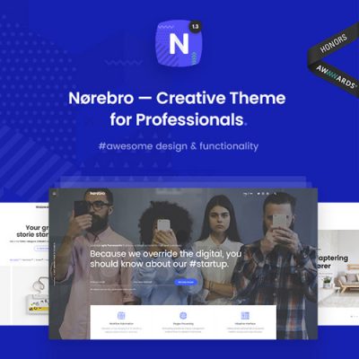 Norebro  Creative Portfolio Theme for Multipurpose Usage