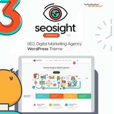 Seosight SEO, Digital Marketing Agency WP Theme with Shop