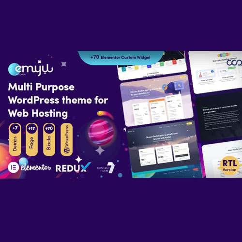 emyui Emyui Multipurpose Web Hosting WordPress Theme - Image 1