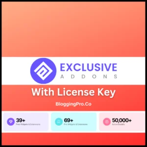 exclusive addon for elementor with liscence key