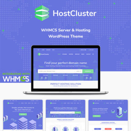 HostCluster WHMCS Hosting WordPress Theme