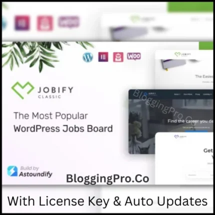 Jobify Job-Board Theme with License Key  WPGadgets